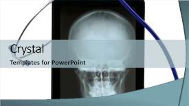  Presentation with medical - Colorful slide set enhanced with touche heart service - medical tablet with stethoscope isolated backdrop and a light blue colored foreground