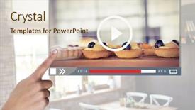 Presentation with christmas baking - Cool new slide deck with touching cafe baking cakes video backdrop and a lemonade colored foreground