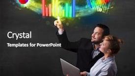  Presentation with modern medicine cardiology concept mixed - Amazing PPT theme having touching colorful modern graph system backdrop and a dark gray colored foreground