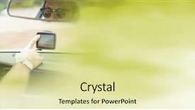  Presentation with gps - Cool new slides with touching gps in car backdrop and a blonde colored foreground