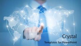  Presentation with musical icon - Colorful slide deck enhanced with touching icon of media screen backdrop and a light blue colored foreground