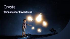  Presentation with media - Beautiful slide deck featuring touching-something-mysterious-mixed-media backdrop and a wine colored foreground