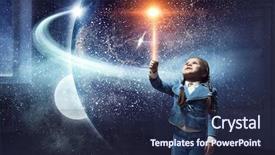  Presentation with media - Theme having touching something mysterious mixed media background and a  colored foreground