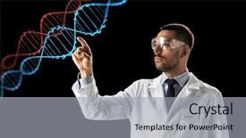  Presentation with dna black - PPT layouts having science genetics and people concept background and a light gray colored foreground