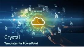  Presentation with multimedia - PPT layouts enhanced with touching-with-soft-gesture-multimedia background and a ocean colored foreground