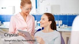  Presentation with patient and privacy - Amazing slide set having patient new method of healing backdrop and a coral colored foreground