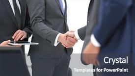  Presentation with uses of metals and nonmetals chemistry - Colorful slide deck enhanced with touchscreen gesture - businessman uses digital tablet backdrop and a dark gray colored foreground