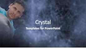  Presentation with boxer - Presentation theme consisting of tough built - boxer fighter man with dark background and a  colored foreground