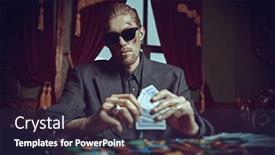  Presentation with black man - Theme with tough-gangster-man background and a wine colored foreground