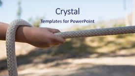  Presentation with obstacle course - Colorful slide deck enhanced with tough kids - hand of kid practicing tug backdrop and a  colored foreground