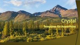  Presentation with tundra - Amazing slides having toundra - lake in tundra on alaska backdrop and a tawny brown colored foreground