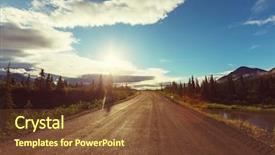  Presentation with highway accidents - Theme having toundra - landscapes on denali highway alaska background and a tawny brown colored foreground