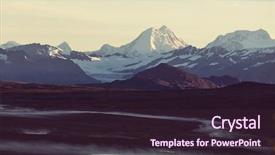  Presentation with highway - Slide deck having toundra - landscapes on denali highway alaska background and a wine colored foreground