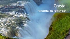  Presentation with crash - PPT layouts enhanced with toundra - sunny summer day huge masses background and a teal colored foreground