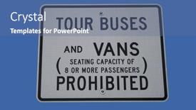  Presentation with buses - PPT layouts consisting of  background and a  colored foreground