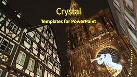  Presentation with notre dame - Theme consisting of tour de france - cathedrale notre dame de strasbourg background and a wine colored foreground