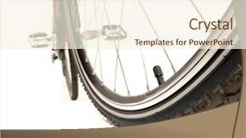  Presentation with racing diversity race ethnicity - Audience pleasing presentation theme consisting of tour de france - racing bicycle on white backdrop and a cream colored foreground