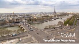  Presentation with ferris wheel - Colorful theme enhanced with tour de france - top view from ferris wheel backdrop and a gray colored foreground