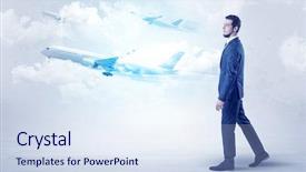  Presentation with musical broadway old fashioned elegant theater - Cool new PPT theme with tour leader - elegant businessman going somewhere backdrop and a  colored foreground