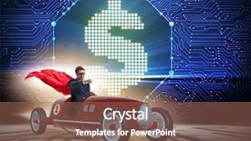  Presentation with superhero - Cool new PPT layouts with tour leader - superhero businessman driving vintage roadster backdrop and a violet colored foreground