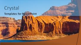  Presentation with boat tourism - Audience pleasing PPT theme consisting of tour on a pleasure boat on an artificial reservoir lake powell colorado valley glen canyon grandiose cliffs - red sandstone outcroppings concept of active and photo tourism backdrop and a light blue colored foreground