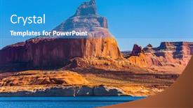  Presentation with powell river - Theme featuring tour-on-a-pleasure-boat background and a teal colored foreground