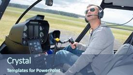  Presentation with weather - PPT theme with tour operator - checking the weather background and a ocean colored foreground