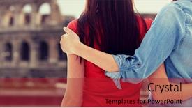  Presentation with pendidikan sex pada anak - Presentation theme consisting of tour relted - people homosexuality same-sex marriage travel background and a crimson colored foreground