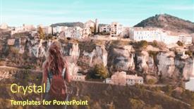  Presentation with tour - Theme having tour-tourism-in-cuenca background and a tawny brown colored foreground