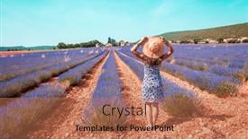  Presentation with tour - Presentation design having tour-tourism-in-provence-woman background and a  colored foreground