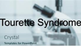  Presentation with medical concept - Presentation theme with tourette-syndrome-tourette-syndrome-text background and a lemonade colored foreground