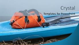  Presentation with leash - Theme featuring touring-stand-up-paddleboard background and a light blue colored foreground