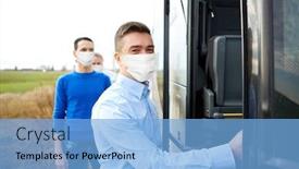  Presentation with health tourism - Slide deck having tourism-and-health-concept-concept background and a light blue colored foreground