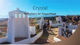  Presentation with granada - Slide deck with tourism-at-guadix-granada-province background and a  colored foreground