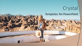  Presentation with granada - Slide deck consisting of tourism-at-guadix-granada-province background and a light blue colored foreground