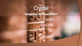  Presentation with prayer - Audience pleasing theme consisting of tourism bhutan - closed up the prayer wheel backdrop and a tawny brown colored foreground