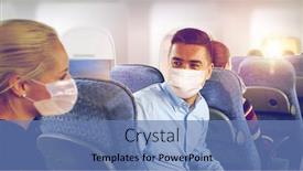  Presentation with health tourism - Presentation with tourism-health-and-people-concept background and a teal colored foreground