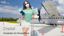  Presentation with health tourism - Cool new PPT layouts with tourism-pandemic-and-health-care backdrop and a lemonade colored foreground