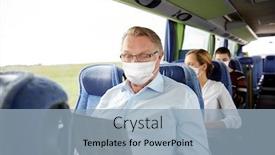  Presentation with health tourism - PPT layouts having tourism-pandemic-and-health-care background and a light blue colored foreground