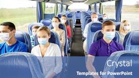  Presentation with health tourism - Beautiful slide deck featuring tourism-pandemic-and-health-care backdrop and a teal colored foreground