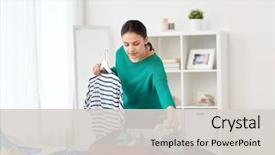  Presentation with tourism hotel - PPT theme consisting of tourism people and luggage concept background and a  colored foreground