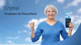  Presentation with immunity - Beautiful PPT theme featuring tourism-safe-travel-and-vacation backdrop and a teal colored foreground