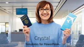  Presentation with immunity - PPT layouts having tourism-safe-travel-and-vacation background and a light blue colored foreground