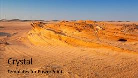  Presentation with abu dhabi united arab emirates - Presentation theme with tourism saudi arabia - sandy desert near abu dhabi background and a gold colored foreground