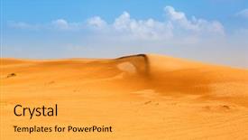  Presentation with abu dhabi united arab emirates - Amazing presentation theme having tourism saudi arabia - sandy dunes in the desert backdrop and a light gray colored foreground