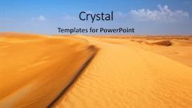  Presentation with abu dhabi - Presentation consisting of tourism saudi arabia - sandy dunes in the desert background and a light blue colored foreground