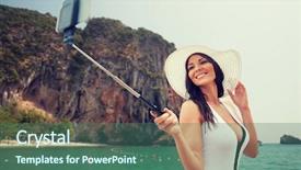  Presentation with travel - Cool new slide set with tourism thailand - travel leisure summer technology backdrop and a  colored foreground