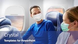  Presentation with medical tourism - Audience pleasing slide deck consisting of tourism-travel-and-pandemic-concept backdrop and a ocean colored foreground