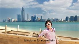  Presentation with abu dhabi - PPT theme featuring mud or wet soil background and a gray colored foreground