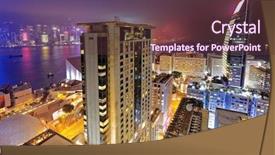  Presentation with hong kong - Audience pleasing presentation design consisting of tourism visitor centre - tsim sha tsui at night backdrop and a  colored foreground